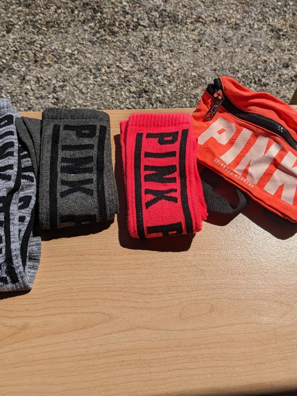 VS PINK Socks & Hip Pouch Bundle